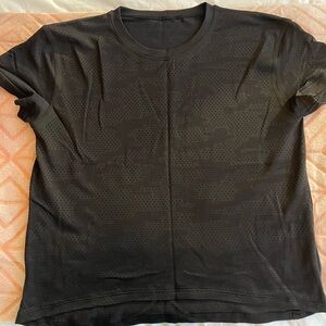 Black Lululemon see through Workout top